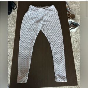 Hotkiss Crossover Leggings Butt Scrunch High Waist Grey